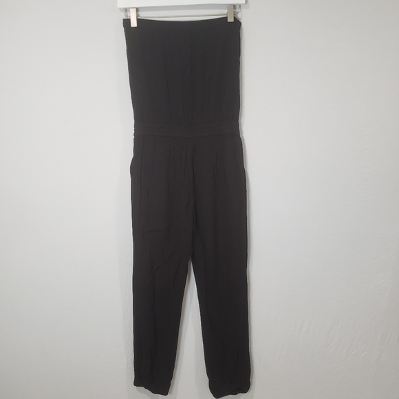 Aritzia Talula Strapless Black Jumpsuit Size Extra Small - Picture 8 of 15